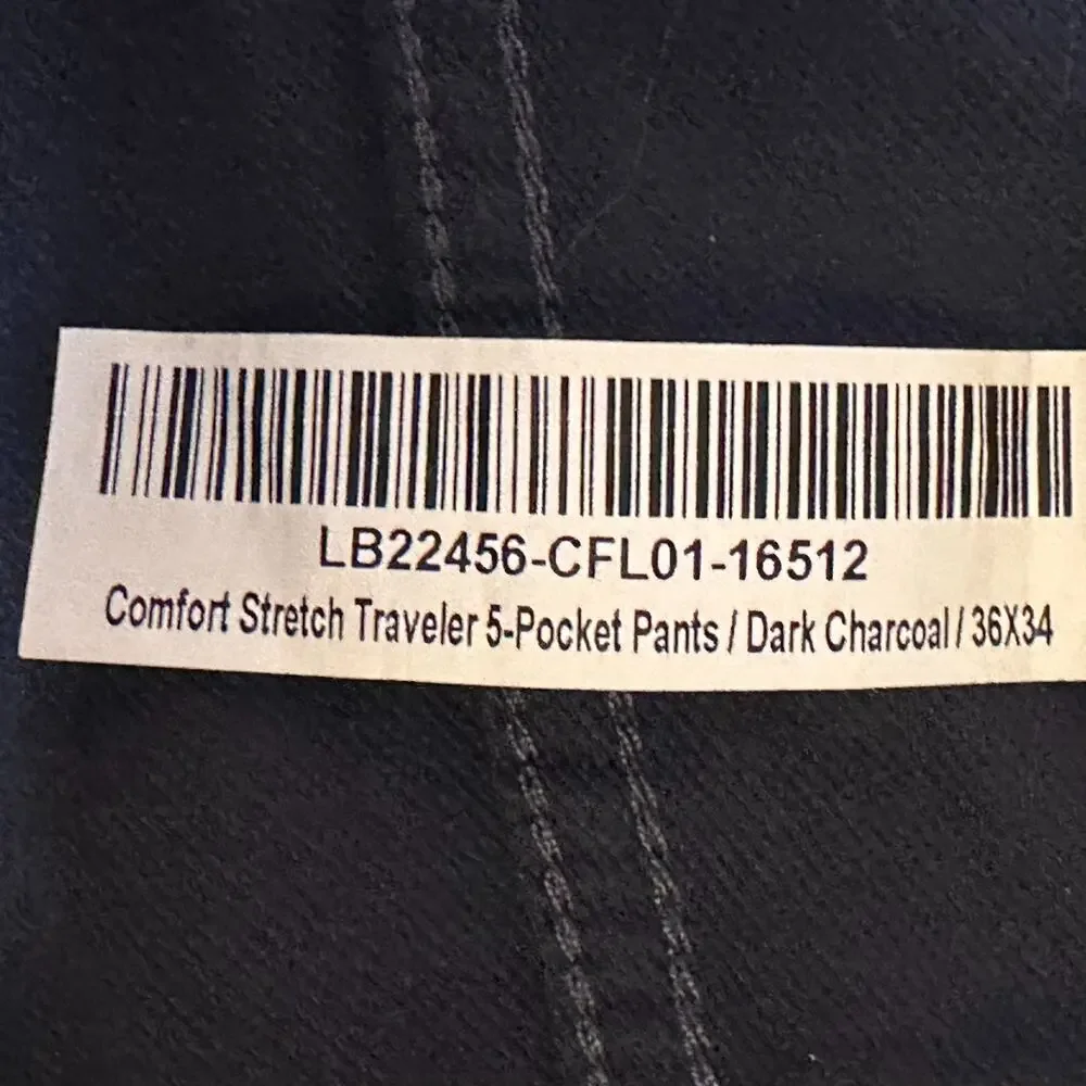 Quince Comfort Stretch Traveler 5-Pocket Pants Mens Actual Size 35x34 Charcoal